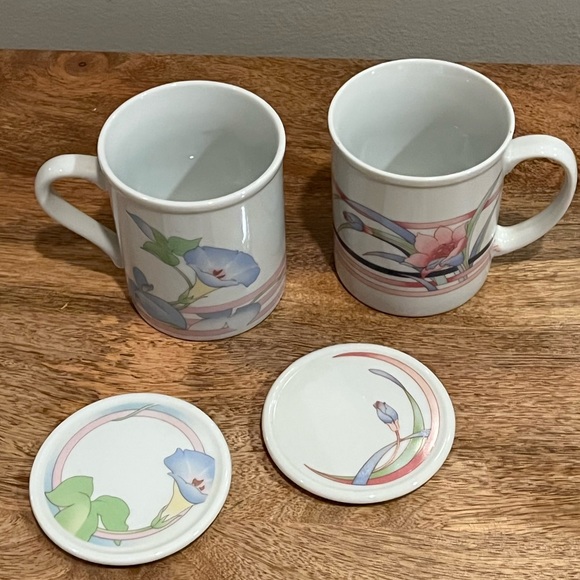 VTG The Toscany Collection Japan Porcelain Mug W/Lid Floral Tea Cup 2 available - Picture 7 of 7